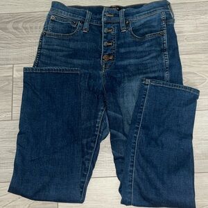 J. Crew High Rise Vintage Straight Cropped Jeans